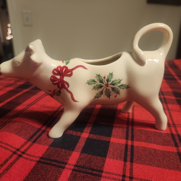 Lenox American By Design Holiday Cow Creamer NEW IN BOX - Picture 5 of 16